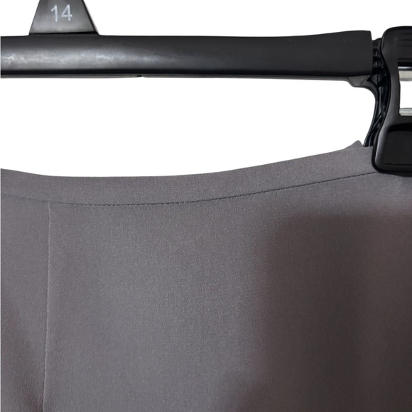 Amanda Smith 100% Pure Silk Gray Lined Pencil Skirt Size 14 Classic Career - Picture 4 of 7